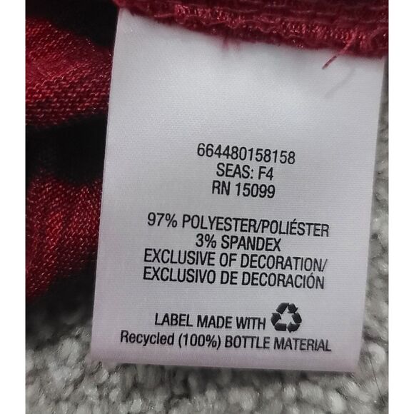 Womens Covington Size Large 3/4 Sleave Red Tye Dye Embelished BOHO Y2K - Picture 11 of 11